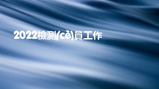 2022檢測(cè)員工作總結(jié)6篇（2022檢測(cè)員工作總結(jié)6篇怎么寫）