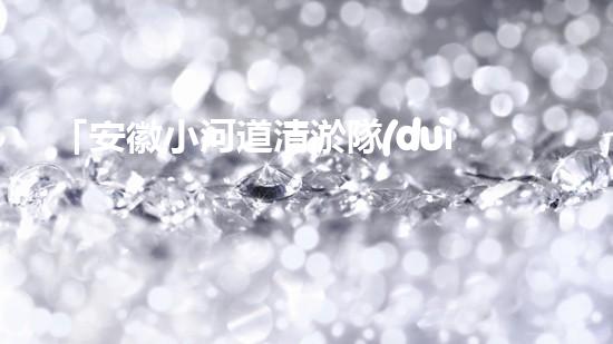 「安徽小河道清淤隊(duì)：專家名單及技術(shù)高超的突出表現(xiàn)！」