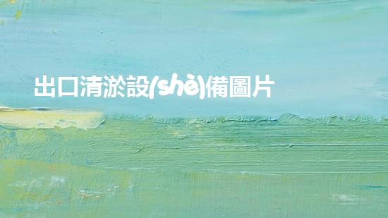 出口清淤設(shè)備圖片價(jià)格表：深入解析行業(yè)需求與市場(chǎng)趨勢(shì)