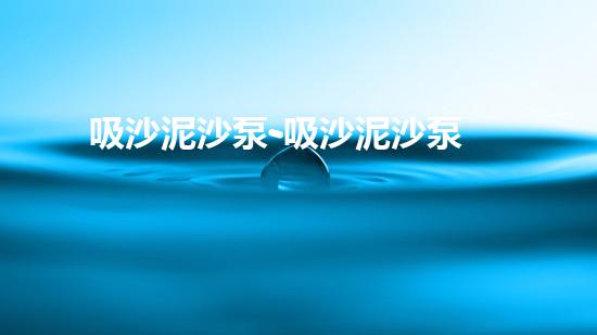 吸沙泥沙泵-吸沙泥沙泵
