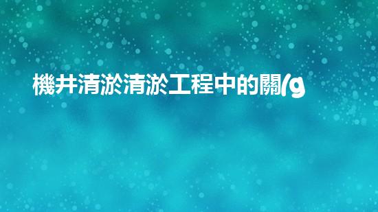 機井清淤清淤工程中的關(guān)鍵技術(shù)與實踐探討，你能否了解其背后的秘密與挑戰(zhàn)？