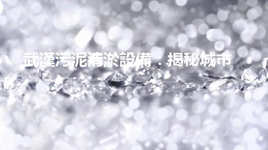 武漢污泥清淤設備：揭秘城市底層的黑暗秘密！