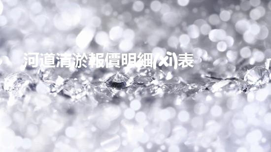 河道清淤報價明細(xì)表如何寫：清淤工程如何提升河道生態(tài)？