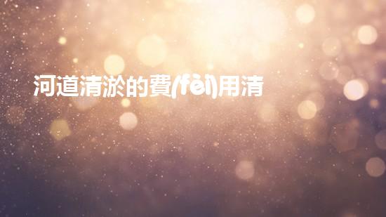 河道清淤的費(fèi)用清淤工程的秘密揭秘：你不明白的施工技術(shù)與挑戰(zhàn)！