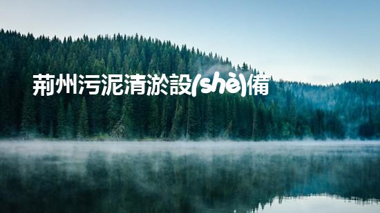 荊州污泥清淤設(shè)備價格污泥清淤設(shè)備的市場潛力與投資報(bào)答分析