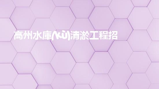 高州水庫(kù)清淤工程招標(biāo)如何通過(guò)清淤工程實(shí)現(xiàn)水體生態(tài)的終極修復(fù)？